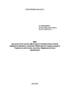 Звіт про результати аудиту ефективності використання коштів держбюджету - 3