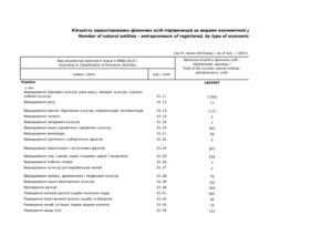 Кількість зареєстрованих фізичних осіб-підприємців за видами економічної діяльності на 1 липня 2024 року - 3