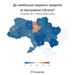 Кредити єОселя за регіонами - 3