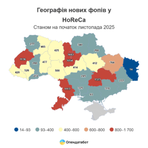 Нові ФОП у HoReCa за регіонами - 3