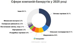 Компанії-банкрути за сферами діяльності у 2025 році - 3